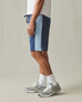 Men's Colorblock Sweatshort - Marine Navy Powder Blue